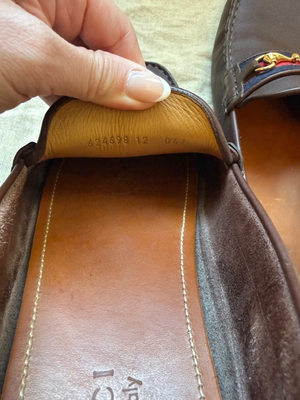 MENS Gucci Brown drivers - size 12 - Picture 5 of 5